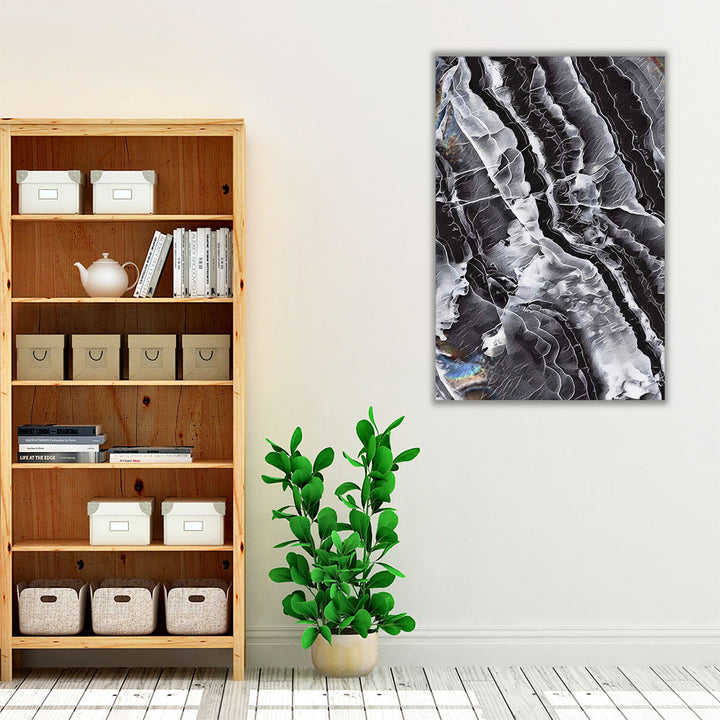 Entryway monochrome canvas art