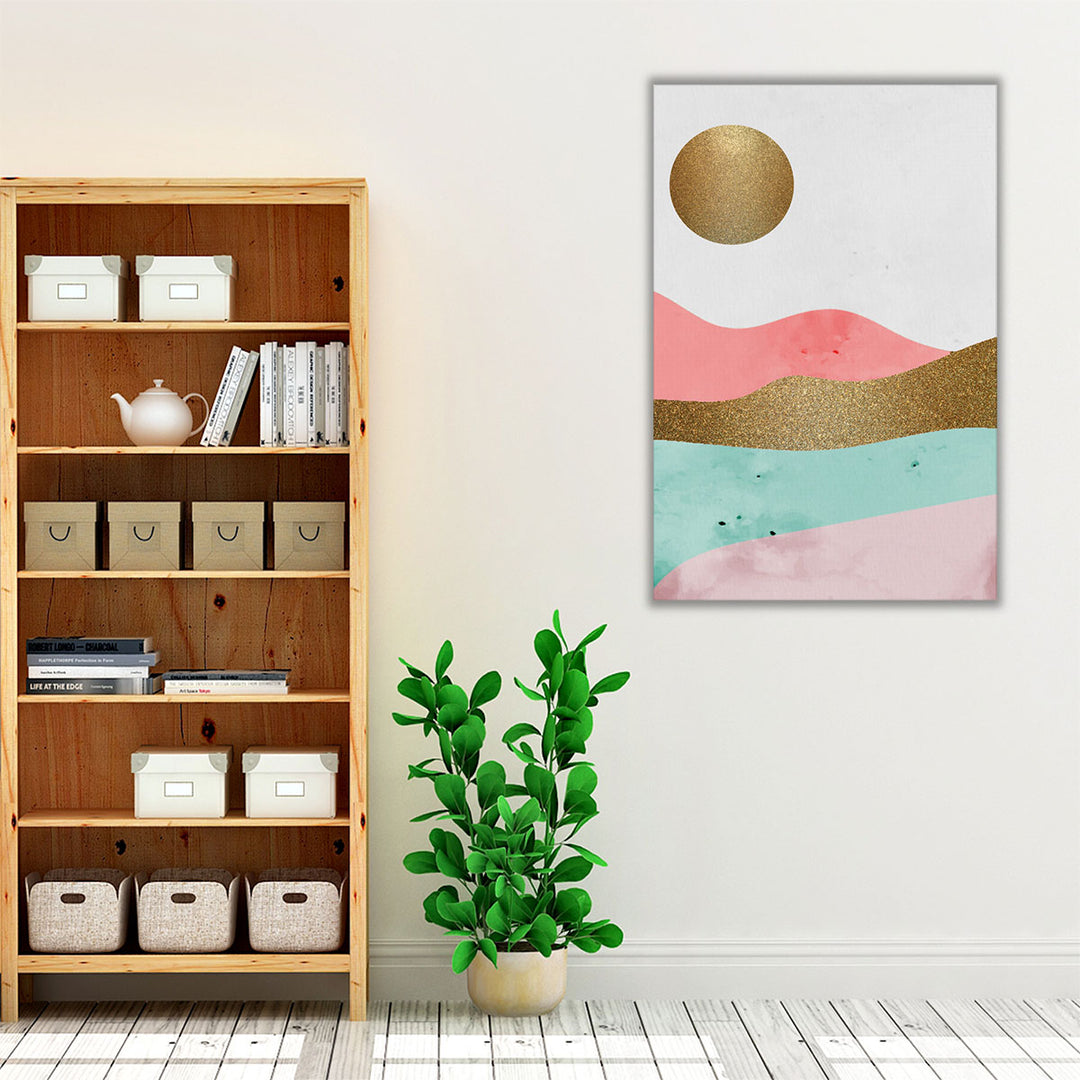 Living room canvas art abstract sunrise