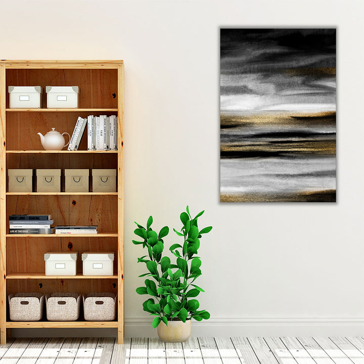 Contemporary black white abstract décor