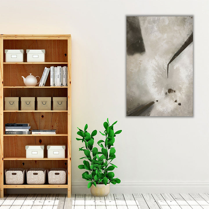 Premium framed neutral impressionist wall decor