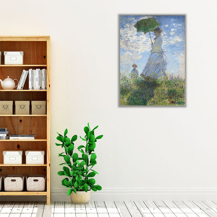 Madame Monet and Her Son, 1875 - Canvas Print Wall Art