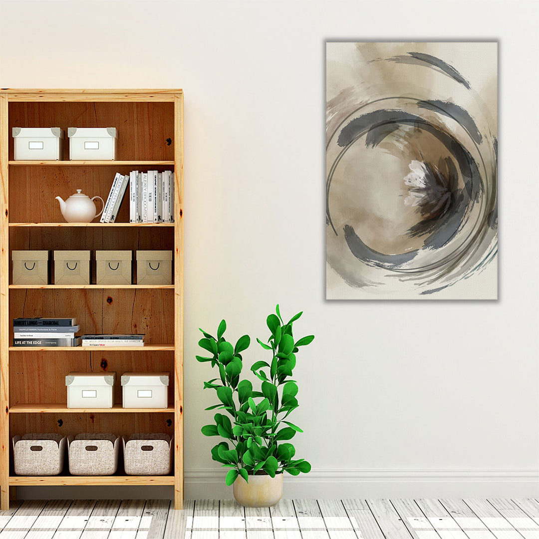 20×30 watercolor circle minimalist canvas