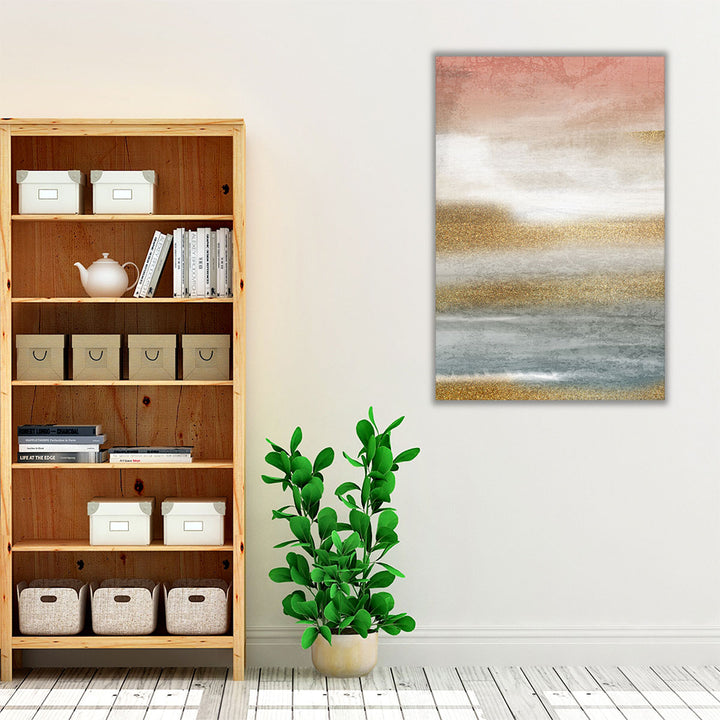 Bedroom wall art gold and neutral tones
