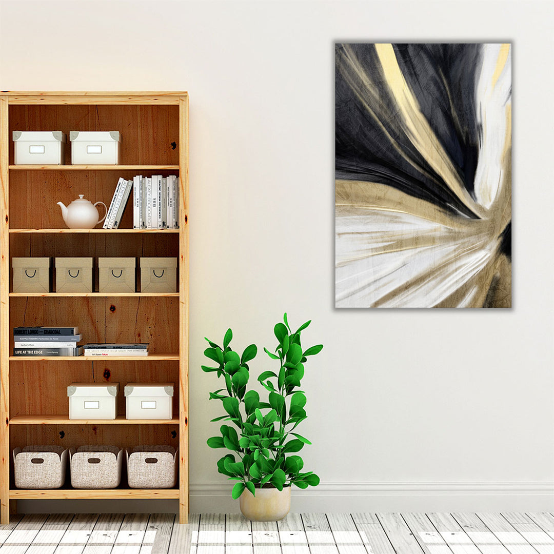 Modern gold black white wall decor