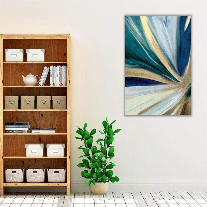white framed canvas contemporary living room