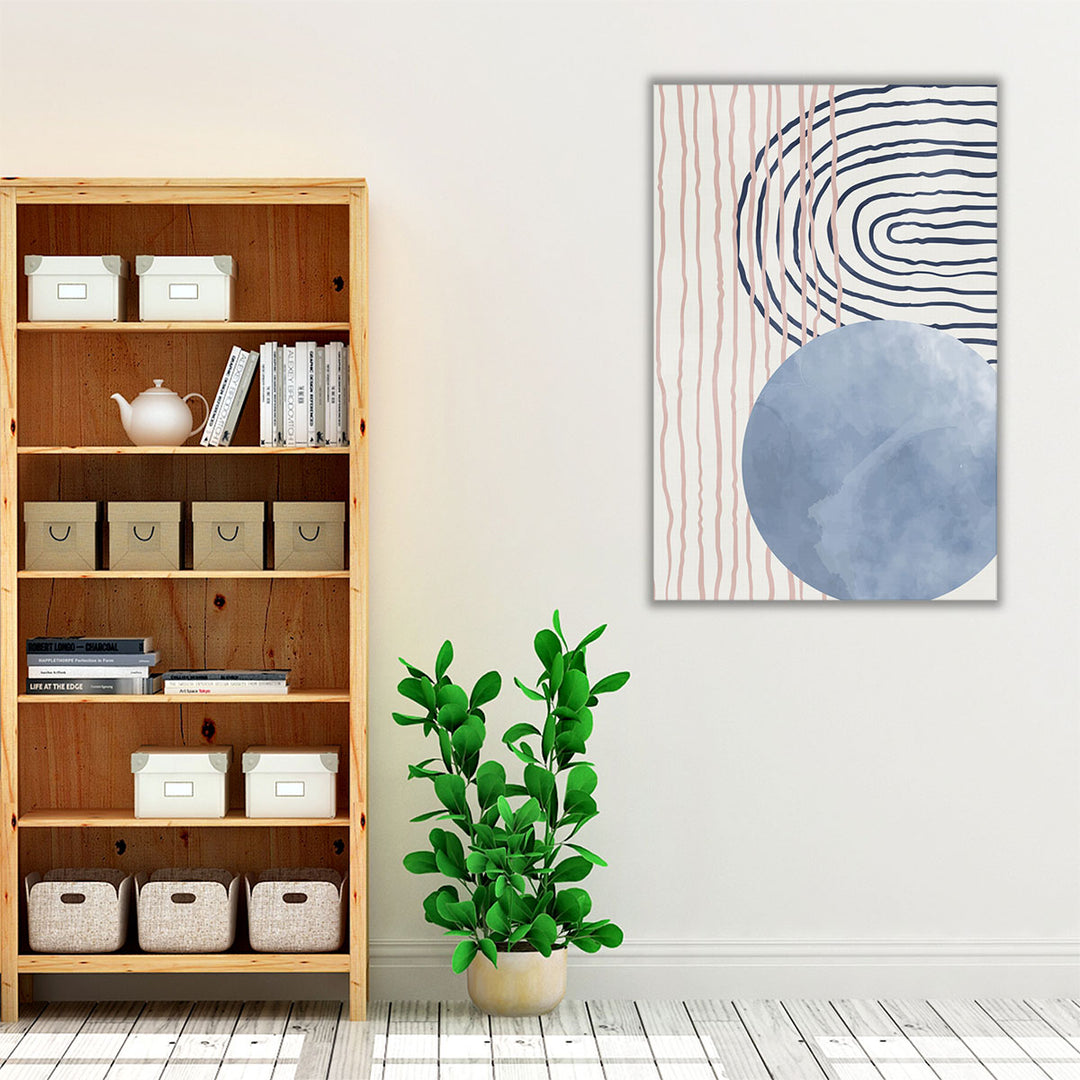 Espresso Framed Canvas minimalist entryway decor