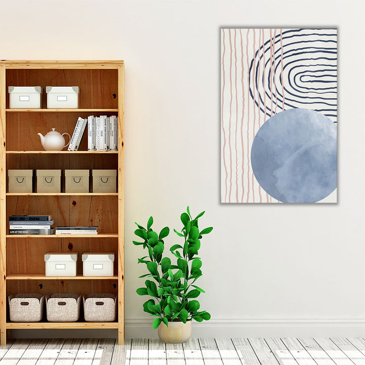 Espresso Framed Canvas minimalist entryway decor