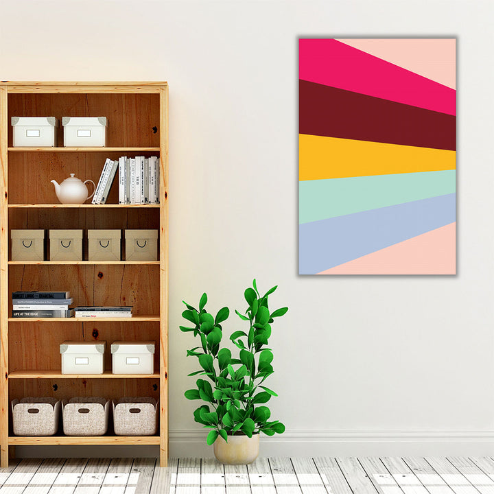 colorful living room canvas bold focal art