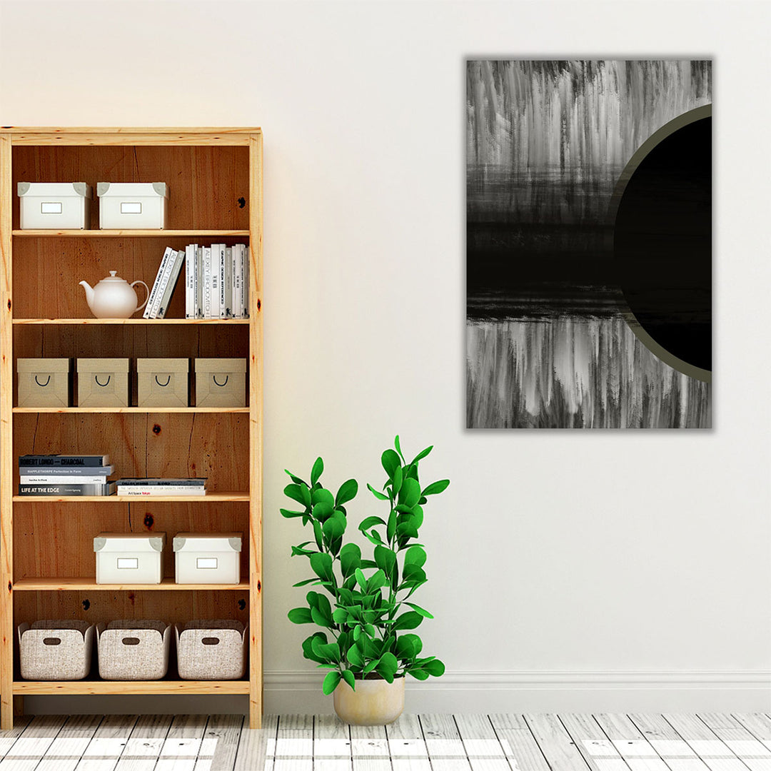 Framed canvas minimalist monochrome artwork