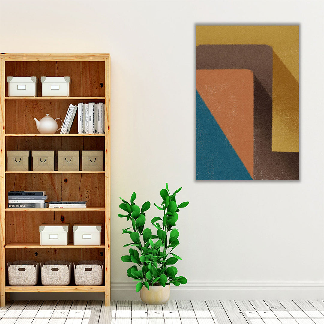 modern abstract wall decor brown accents
