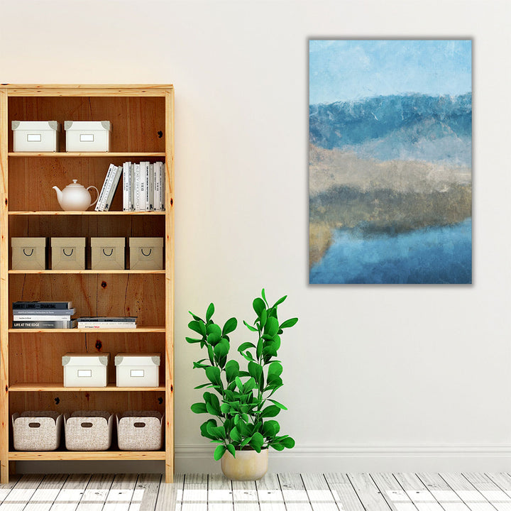 modern corridor art – calming palette
