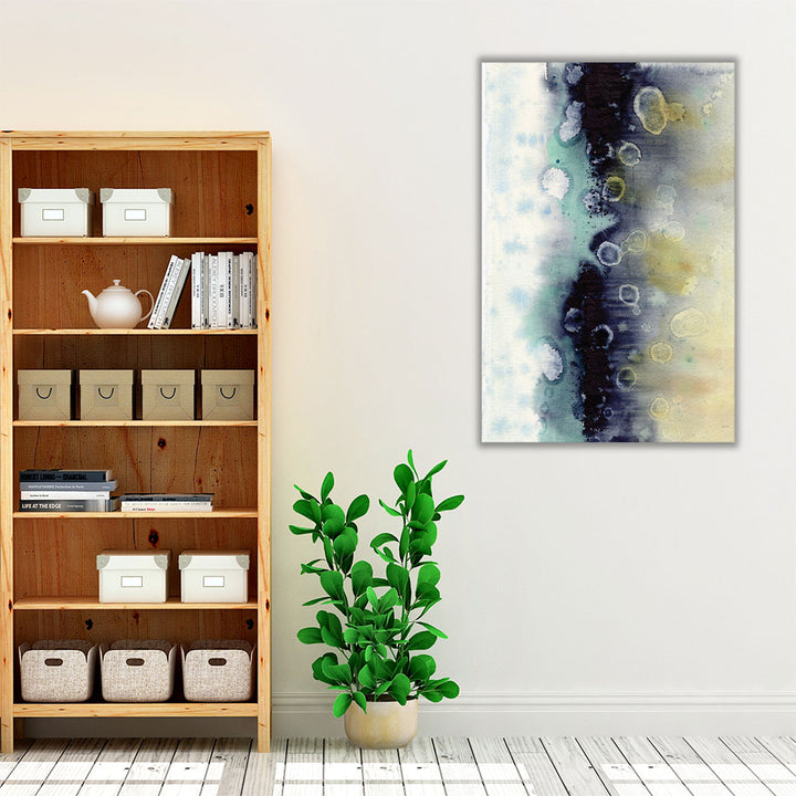 Elegant blue watercolor print for bedrooms