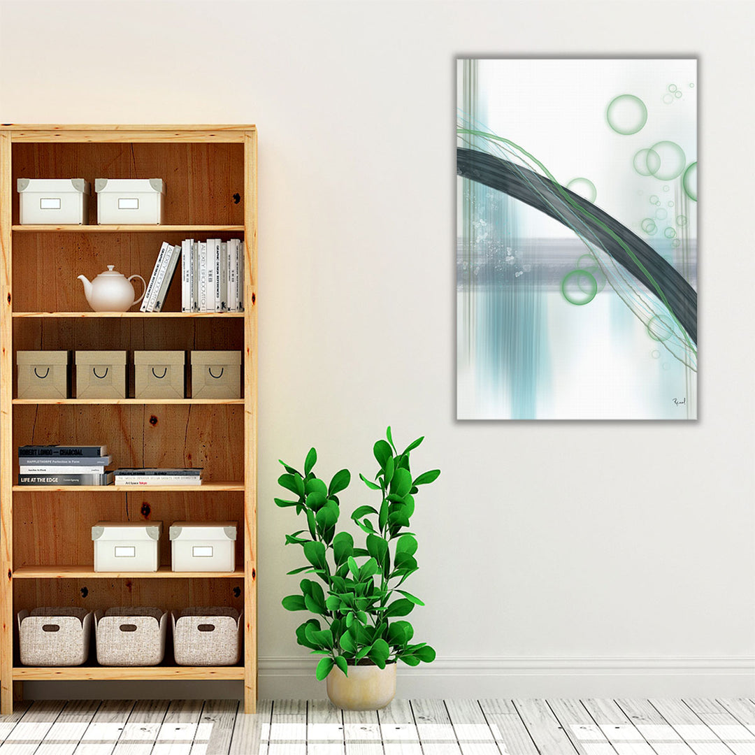 Wrapped canvas modern circle wall art