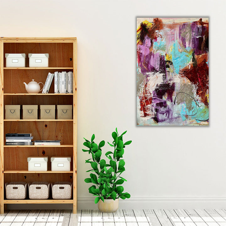matte paper colorful living room artwork