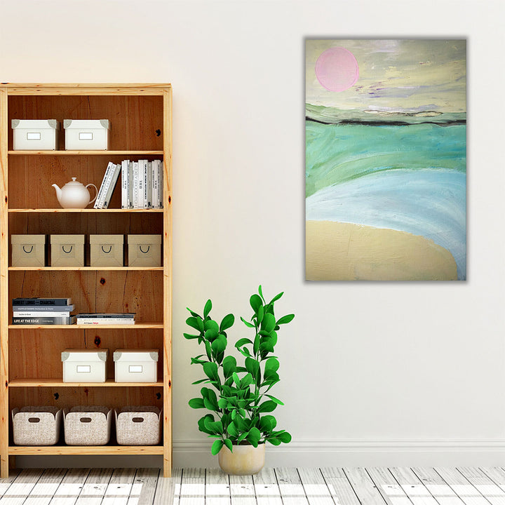 matte paper beige minimalist wall art