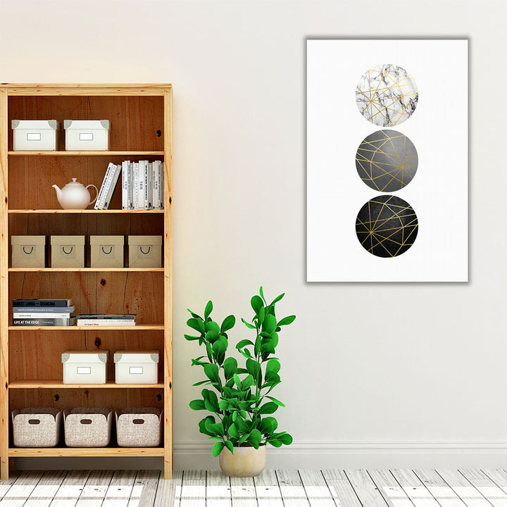 Living room wall art black white canvas