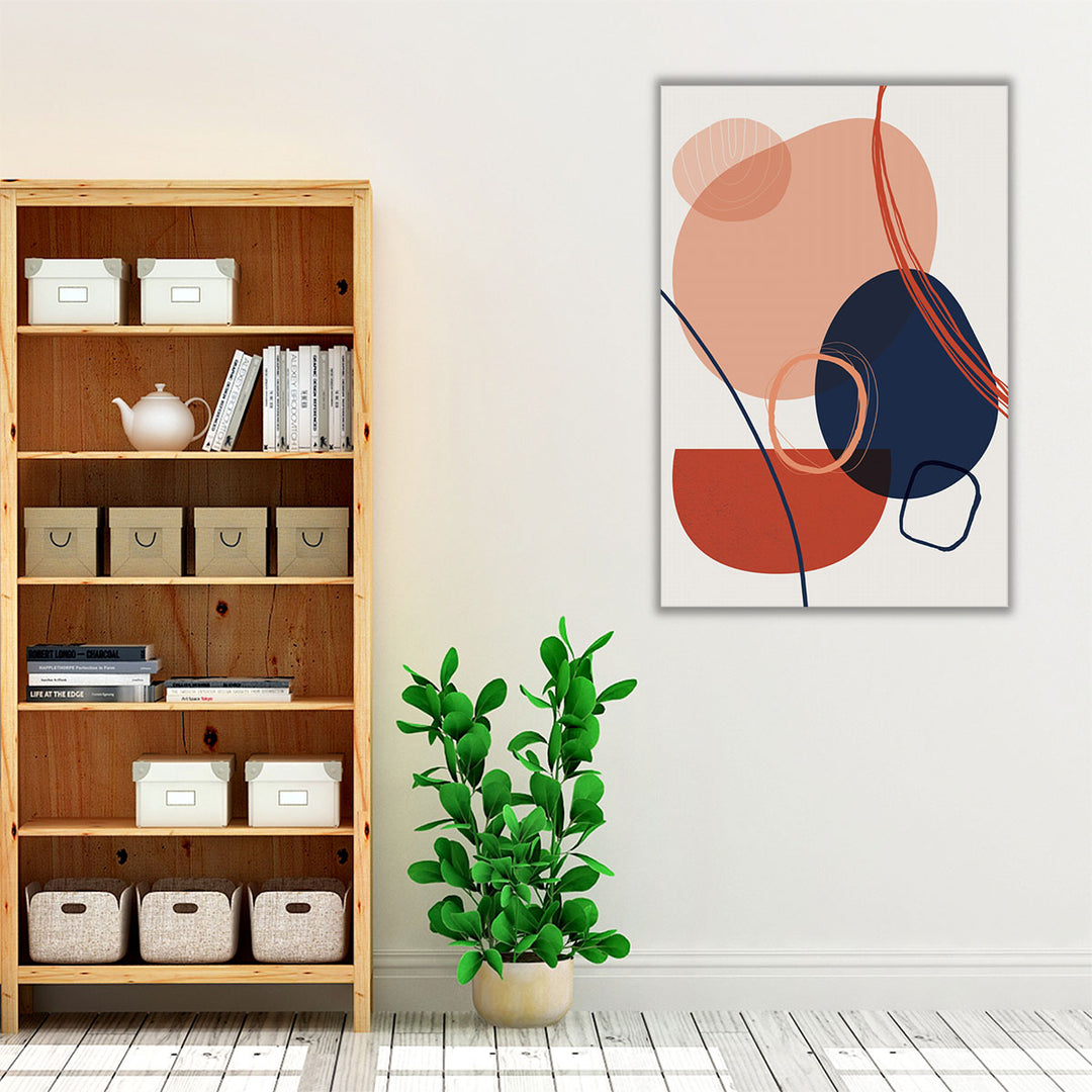 contemporary wall art – structured shapes