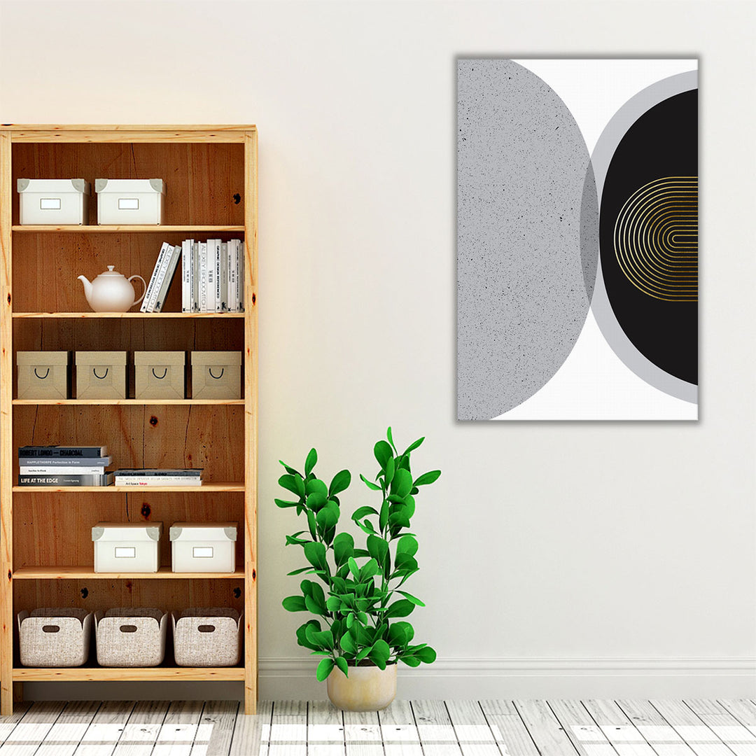 Black gray modern living room decor