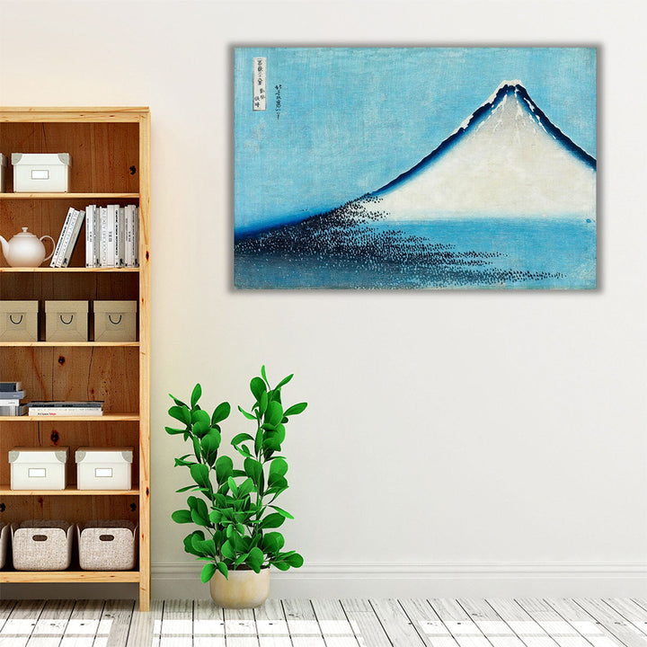 Living room framed art with peaceful Japanese design