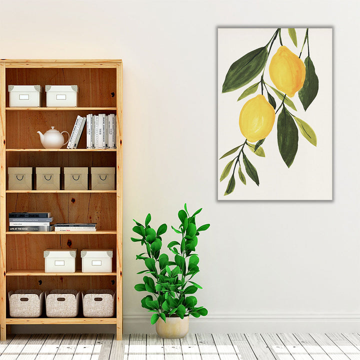 Kitchen Wrapped Canvas – bright watercolor kitchen décor