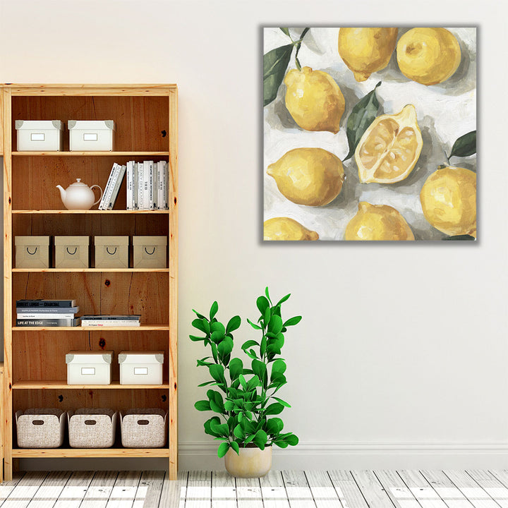kitchen wall decor – neutral and yellow tones