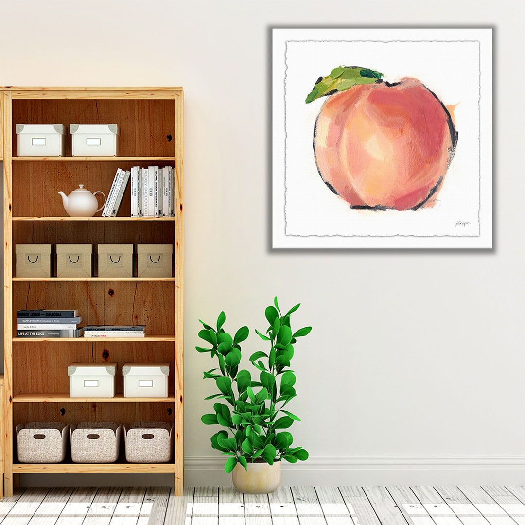 orange kitchen wall art peach design