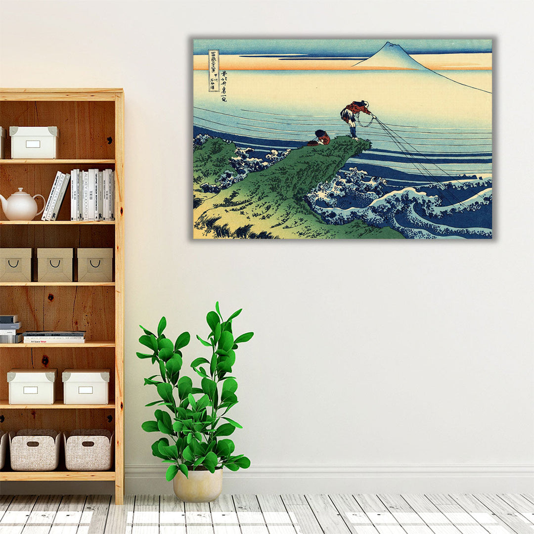 Kajikazawa in Kai Province, from the series  'Thirty-Six Views of Mount Fuji' - Canvas Print Wall Art