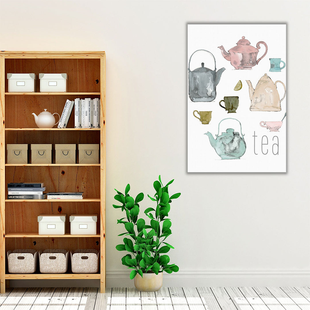 tea wall art – clean neutral décor