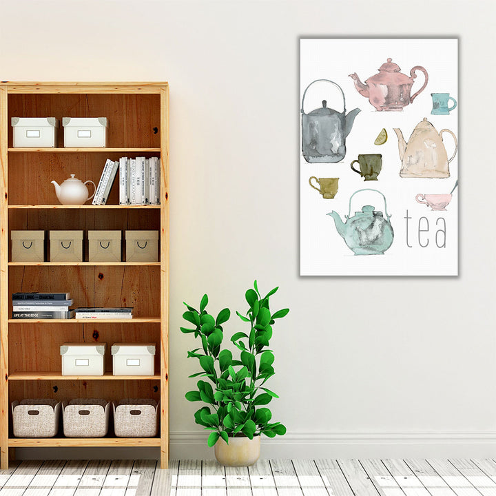 tea wall art – clean neutral décor