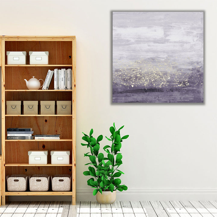 Neutral Bedroom Wall Decor – abstract framed art with shimmering detail