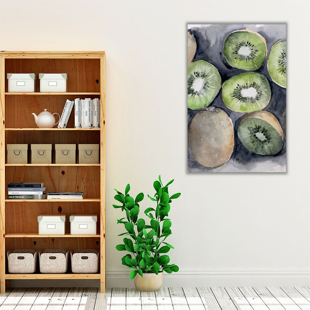 green kitchen art – fresh and inviting tones
