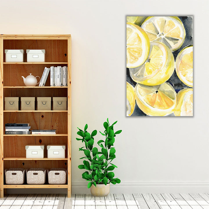 Kitchen Wrapped Canvas with lemon still life