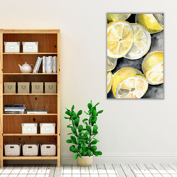 Kitchen Wrapped Canvas – bright kitchen décor