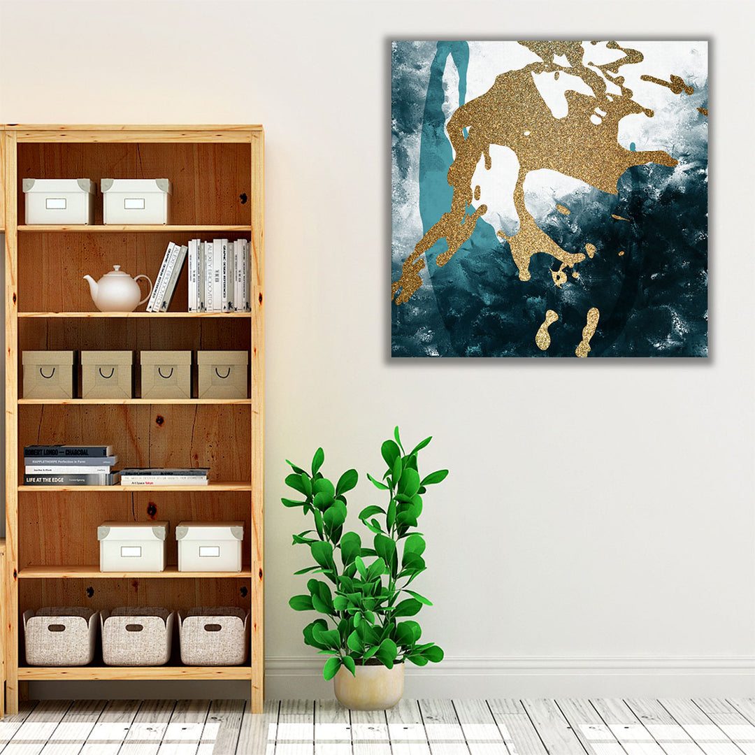 hallway artwork guiding elegant entry focal