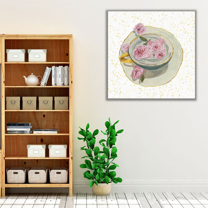 white and neutral floral art – serene décor