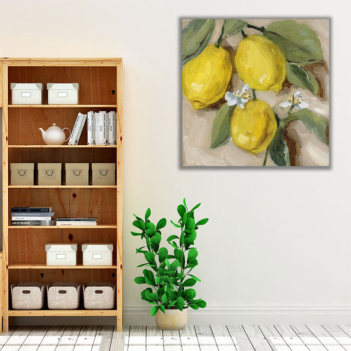 yellow kitchen art – fresh citrus wall accent