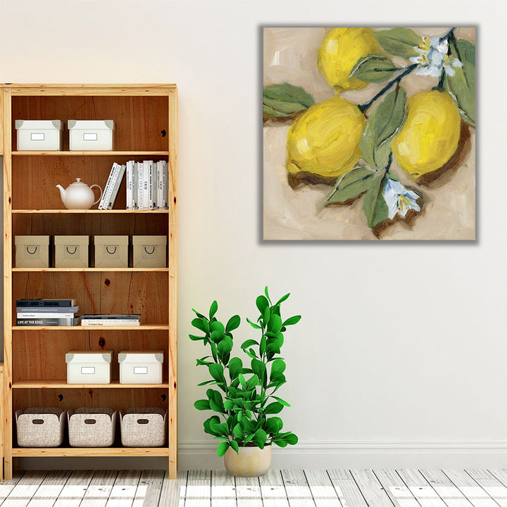 yellow kitchen art – fresh citrus focal point