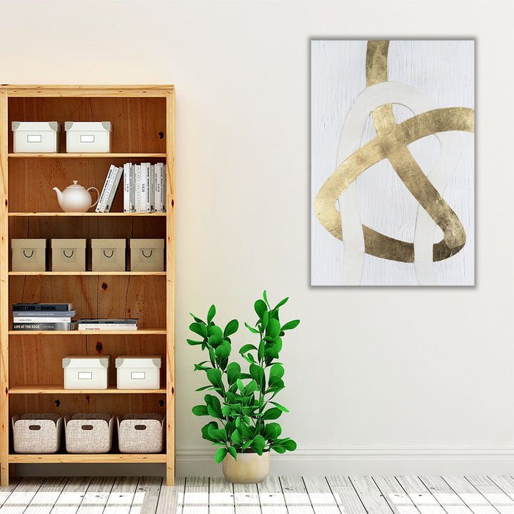 Office Room art white gold minimalism