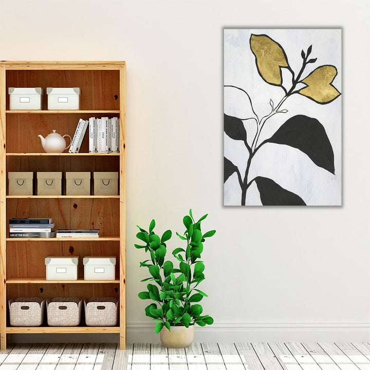 Living room canvas art minimalist botanical scene