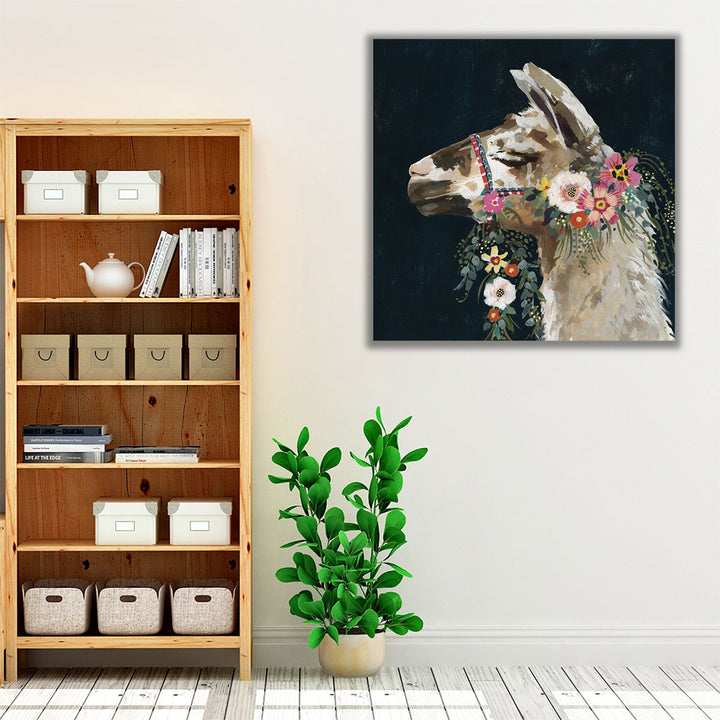 Lovely Llama II - Canvas Print Wall Art
