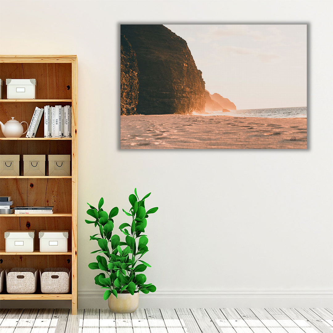 Brown neutral coastal beach wall decor