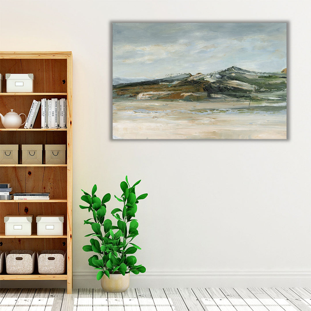 Gray neutral mountain wall decor