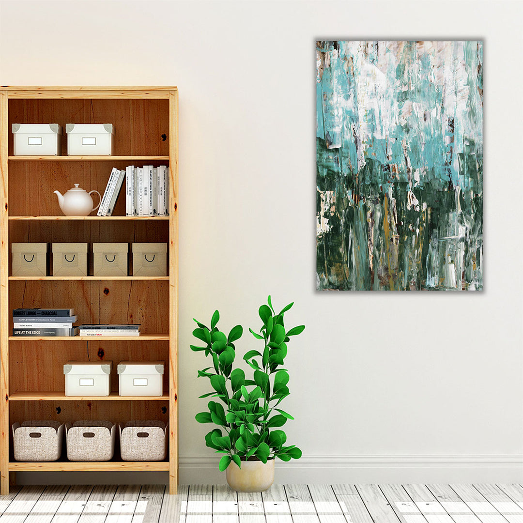 Modern textured artwork for hallway or living space