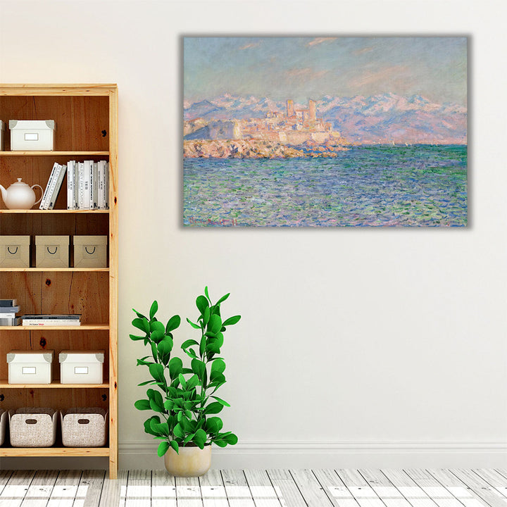 Living room Wrapped Canvas – harmonious nature and architecture décor centerpiece