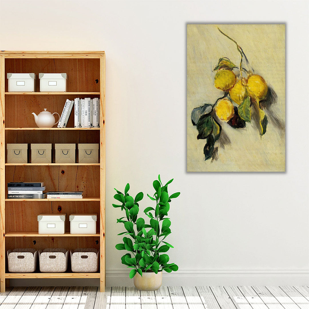 yellow and green kitchen art – bright wall accent