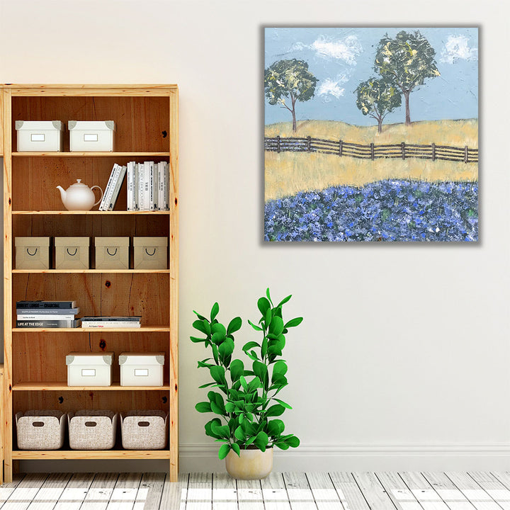 Nature-inspired farmhouse wall art with bold colors