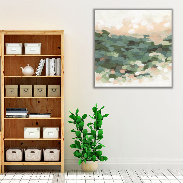 Green Neutral Living Room Art – modern valley-inspired wall décor