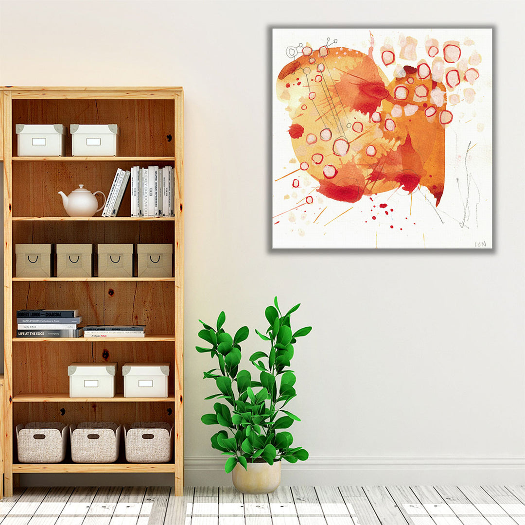 Orange Wildflowers - Canvas Print Wall Art