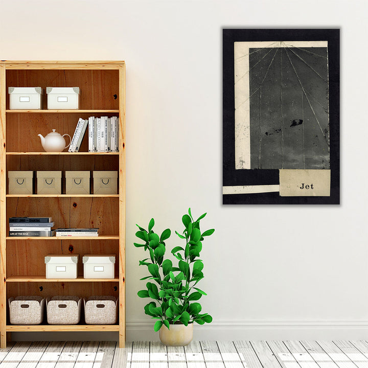 Hallway wall art with graphic square