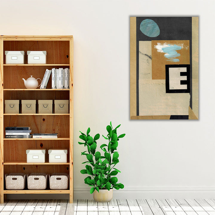Framed canvas modern typographic print